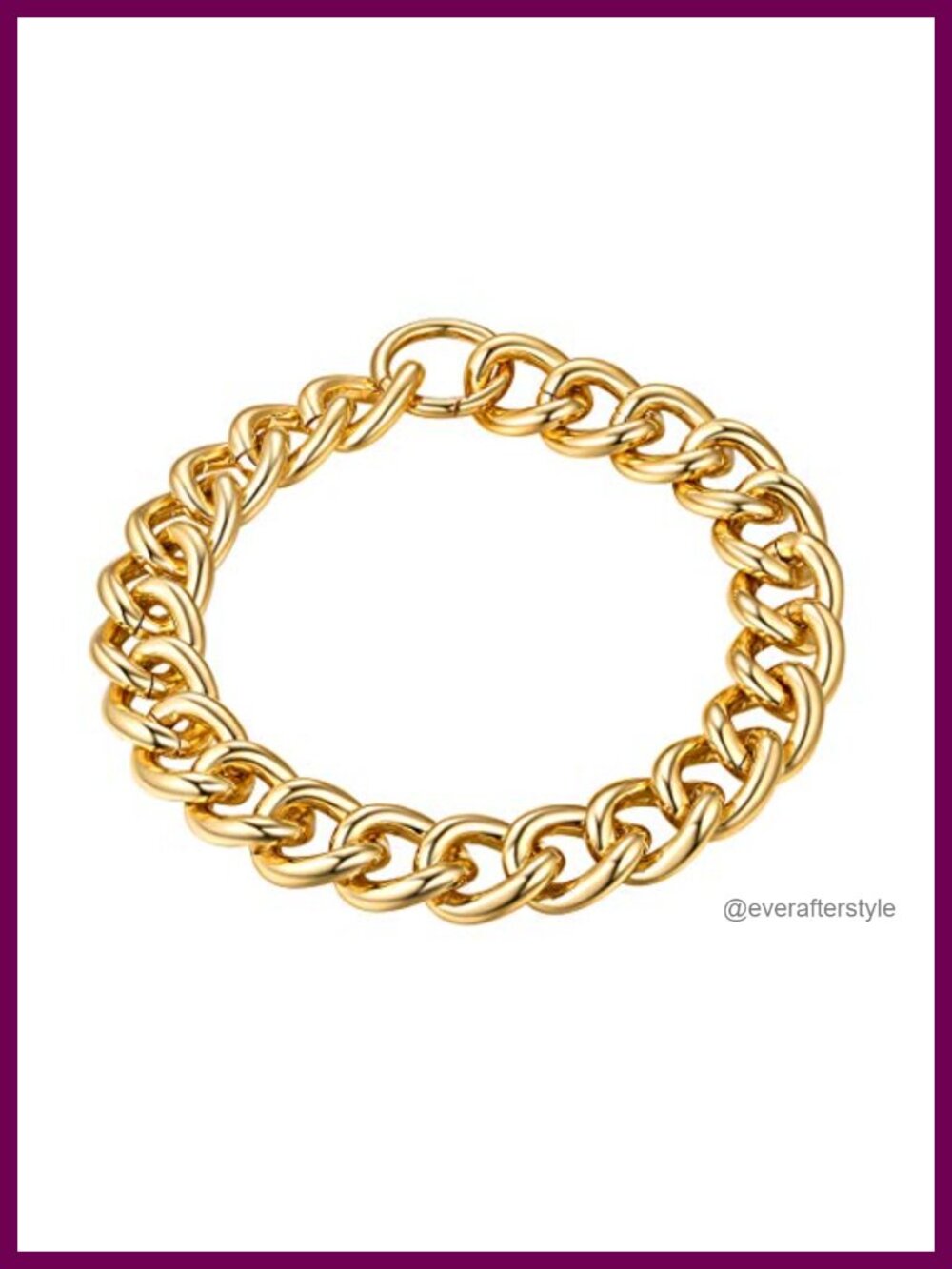 Chunky Cuban Link Necklace Statement Curb Chain 23mm Alloy 22"